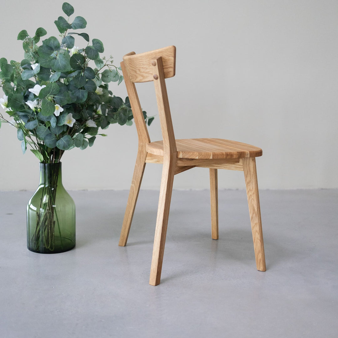 Pack de 2 o 4 Sillas de comedor madera maciza roble VICTORIA | VESKOR