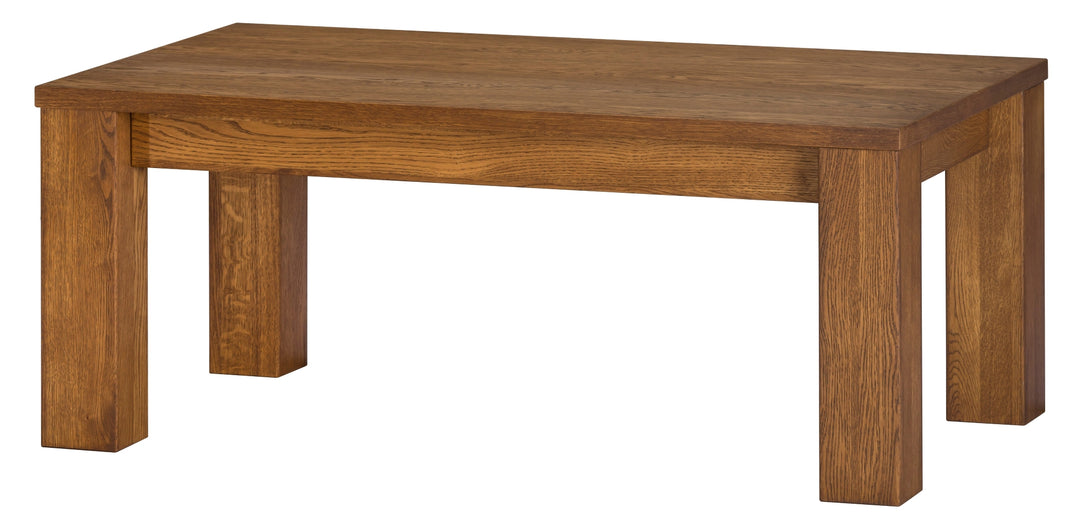 VESKOR Mesa de centro de madera maciza de roble de la colección Velvet. Mueble nórdico con un diseño moderno 