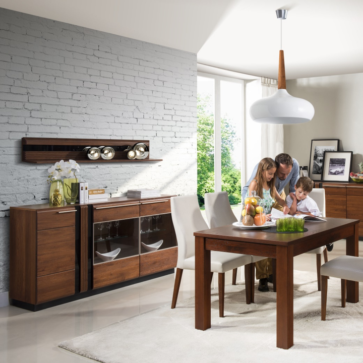 Estante de roble PORTI 35, 160x23x25 cm. | VESKOR