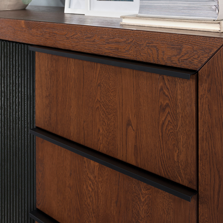 Mueble de TV de roble PARIS 25, 180X47x42 cm. | VESKOR