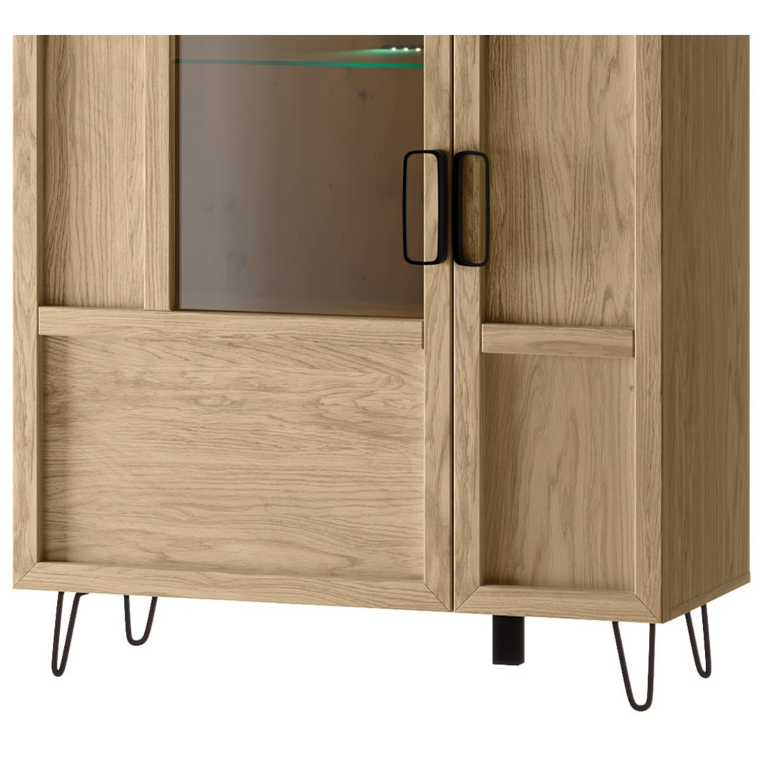 Vitrina de roble LIMBO 15, 95×42×124 cm | VESKOR