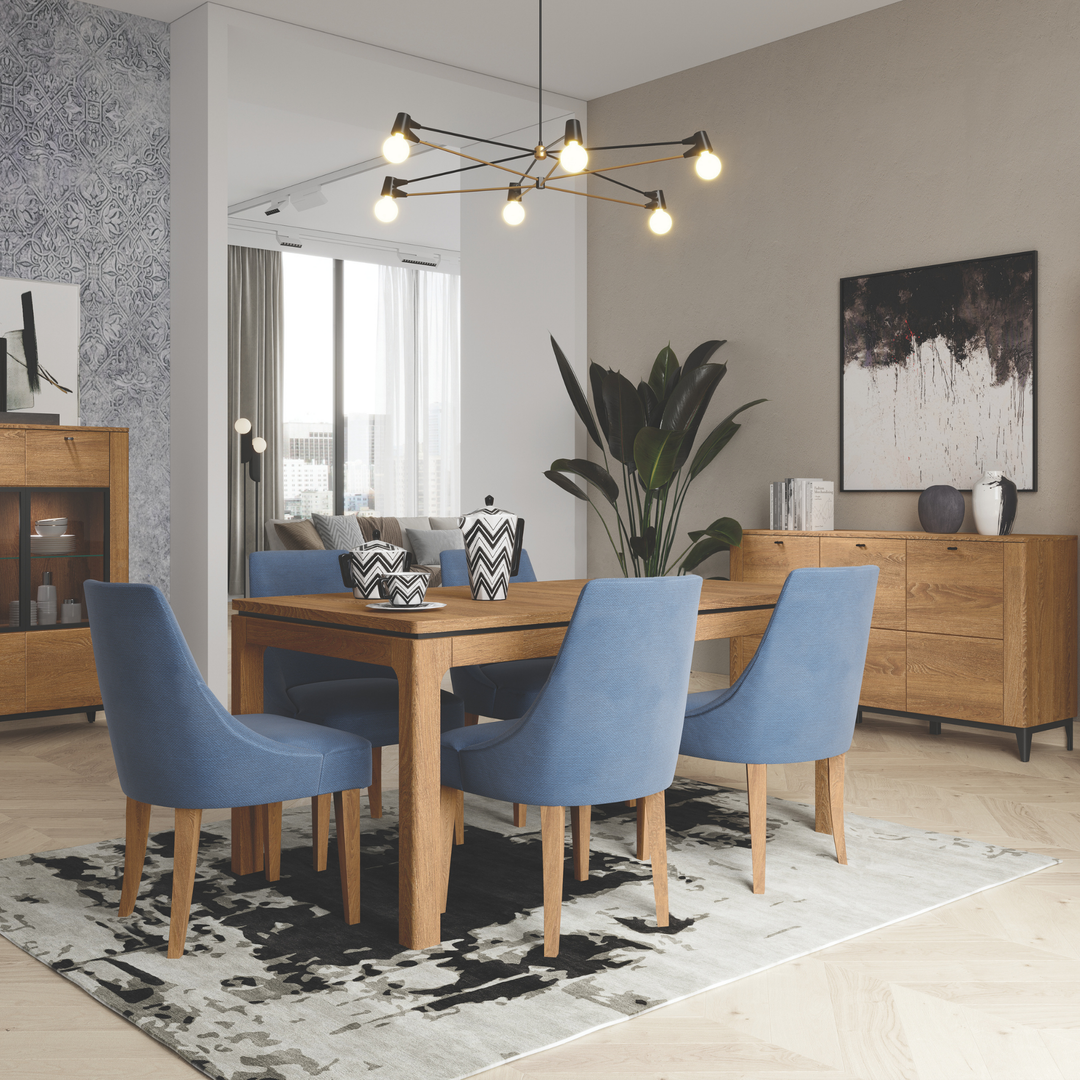 Mesa de comedor extensible OPORTO 40, 160-250x76x90 cm. | VESKOR