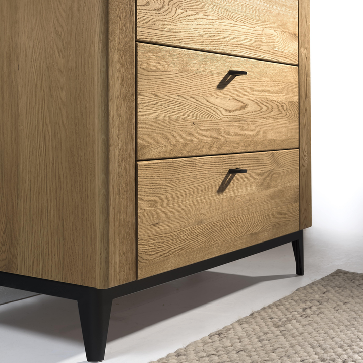 Cómoda de roble OPORTO 75, 90x128x42 cm | VESKOR