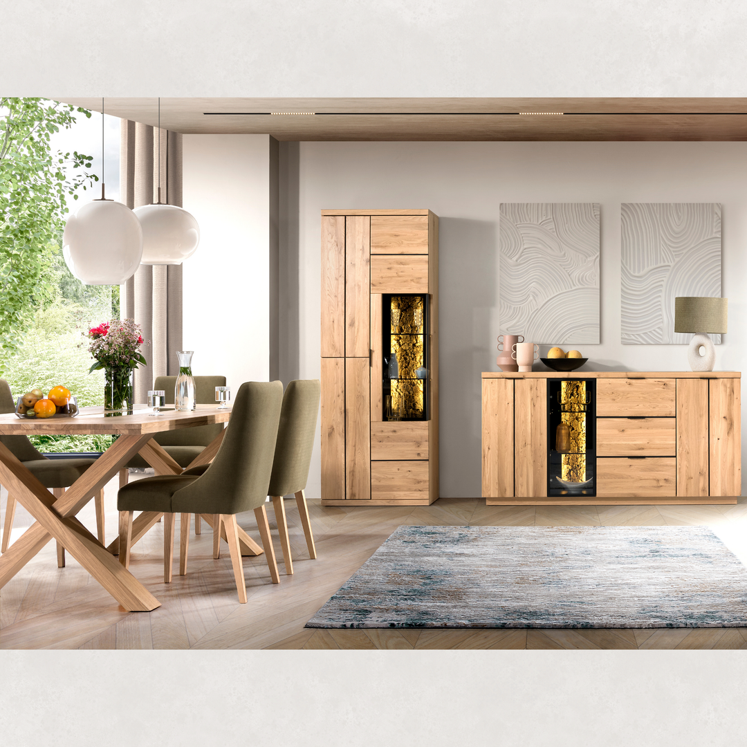 Mesa de comedor fija NAPOLI 40, 200×100×77 cm. | VESKOR