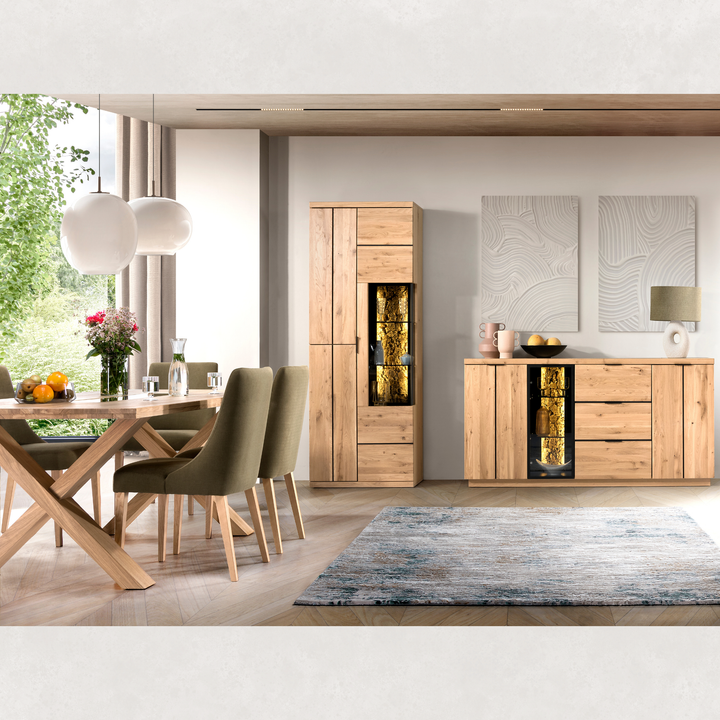 Mesa de comedor fija NAPOLI 40, 200×100×77 cm. | VESKOR