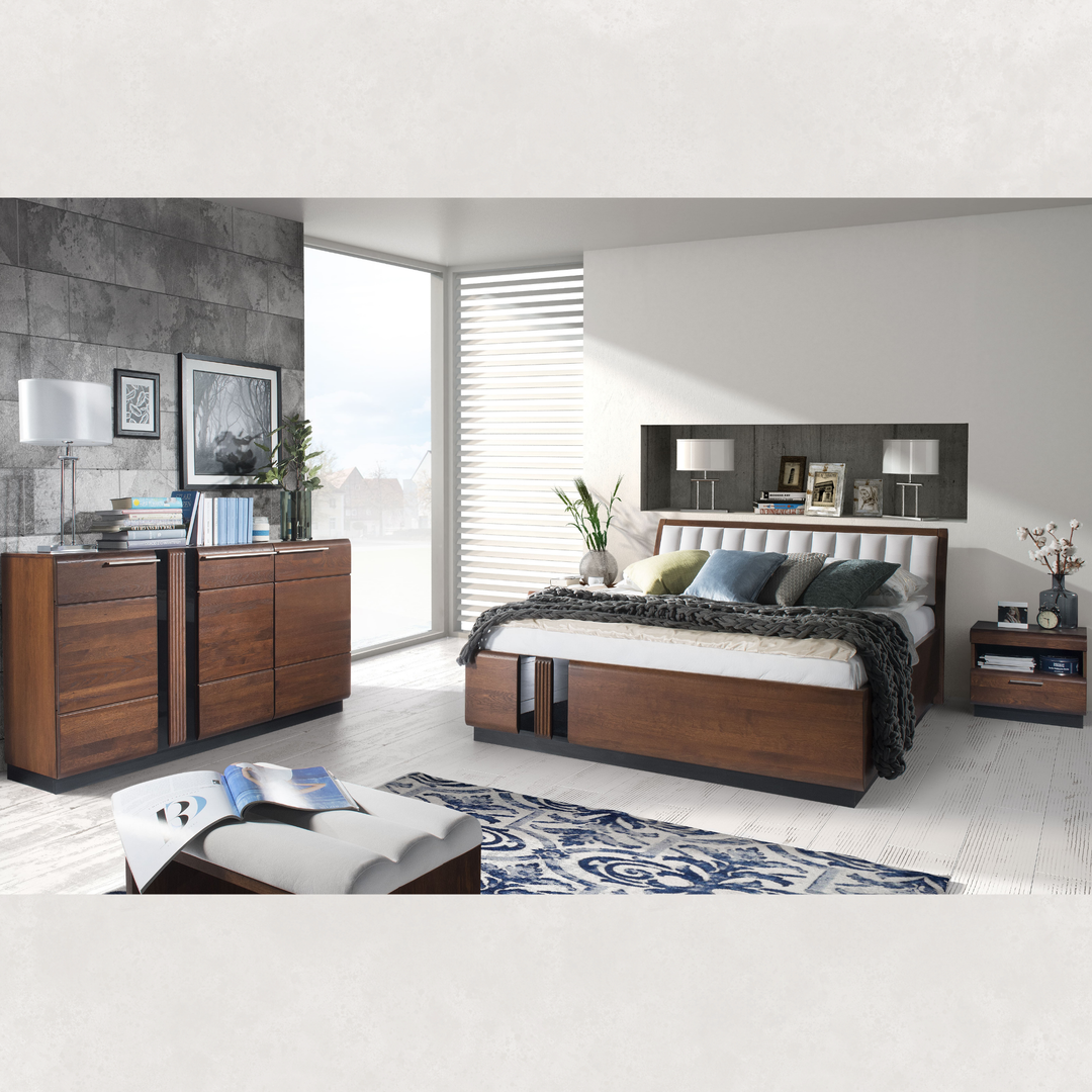 Cama de roble PORTI 76, 160 x 200 cm | VESKOR