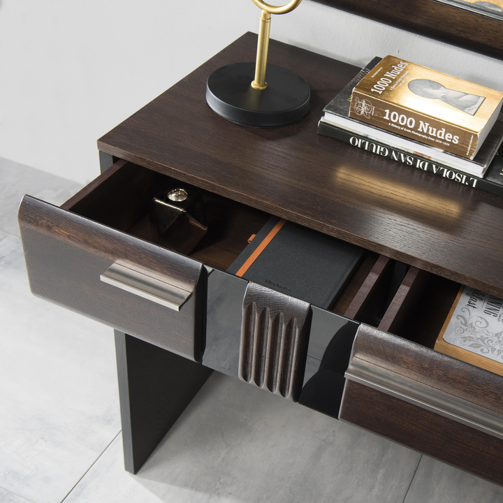 Tocador escritorio de roble PORTI 78, 110x78x46 cm cm. | VESKOR