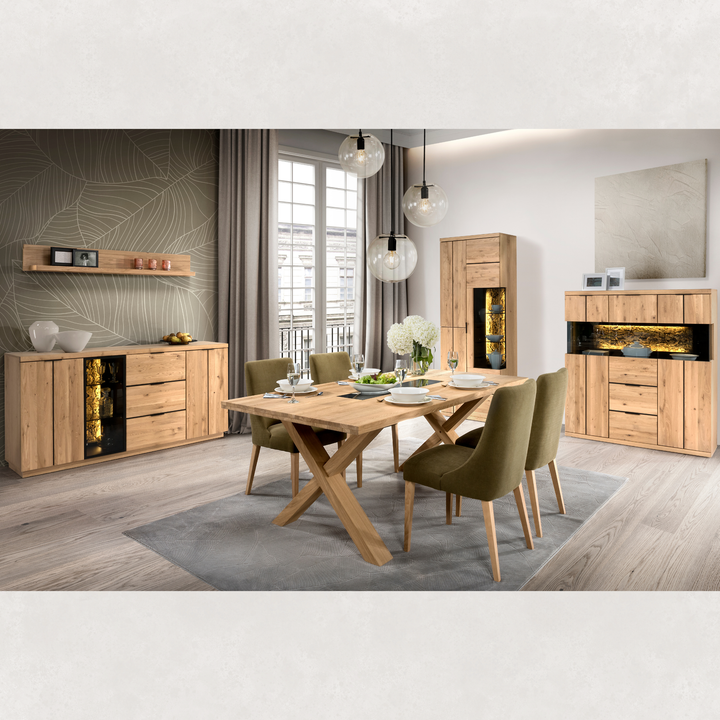 Mesa de comedor fija NAPOLI 40, 200×100×77 cm. | VESKOR