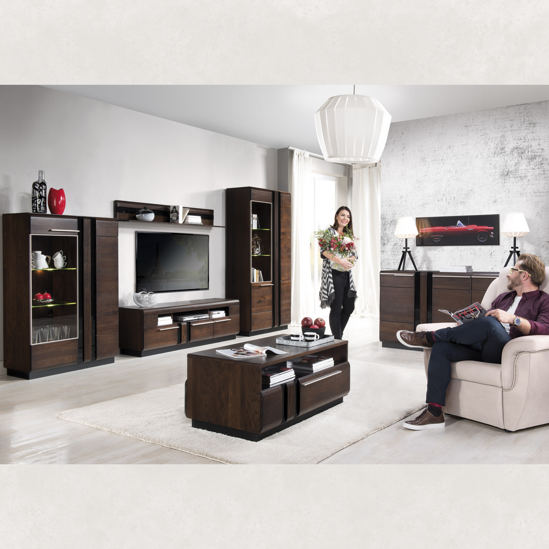 Vitrina de roble PORTI 15, 95x145x42 cm. | VESKOR