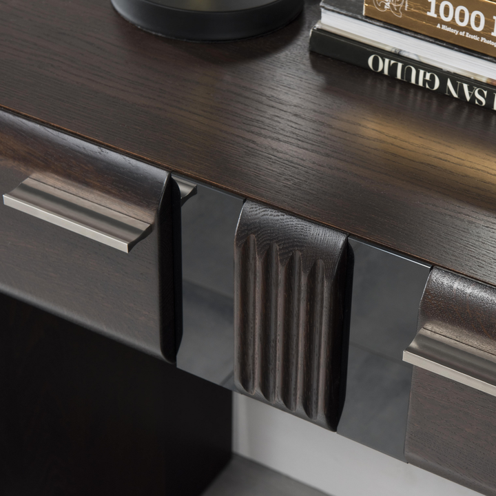 Tocador escritorio de roble PORTI 78, 110x78x46 cm cm. | VESKOR