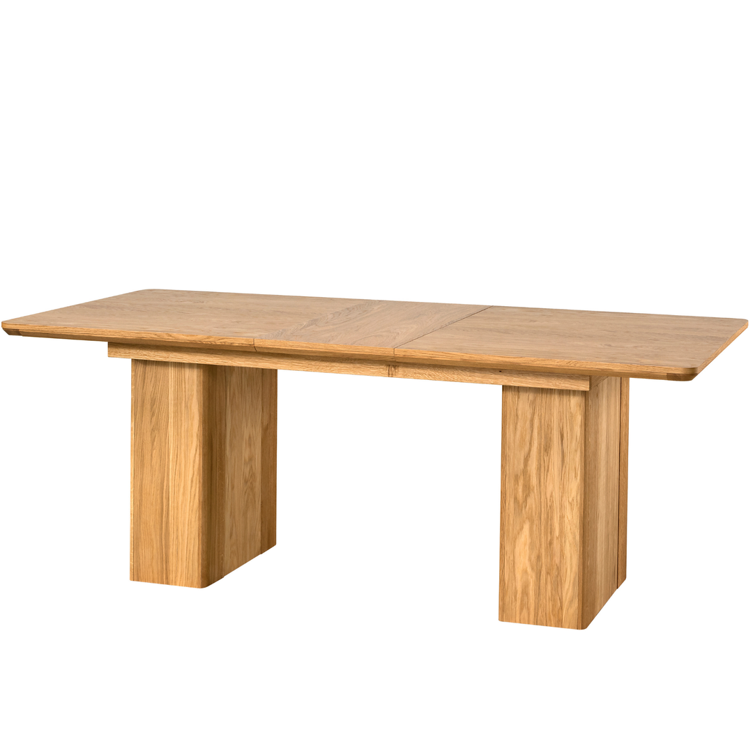 Mesa de comedor de roble miel LONDRES 40, 160-240×90×76 cm | VESKOR