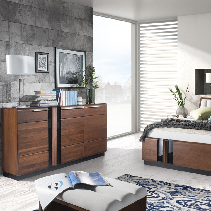 Aparador de roble PORTI 45, 160x90x42 cm | VESKOR