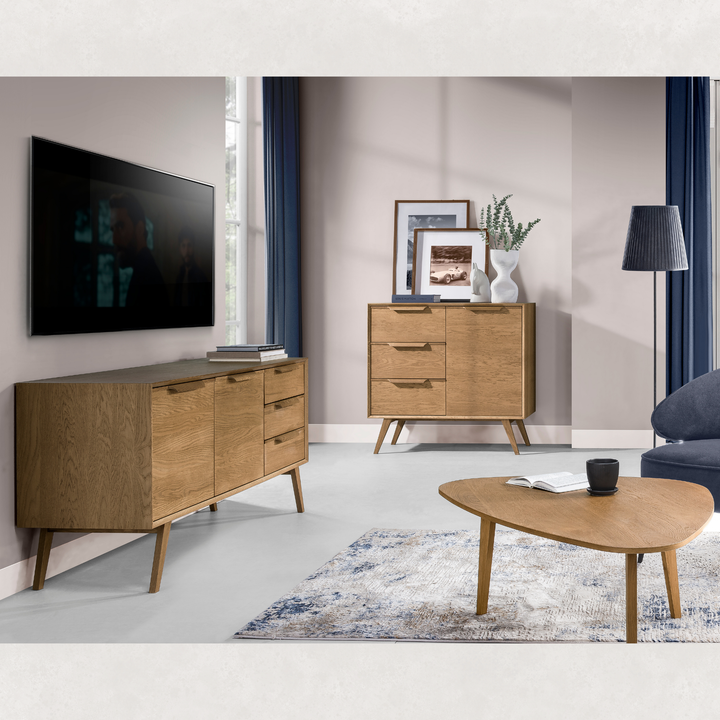 Mesa de jantar extensível em carvalho LEO 40 | LoftStory