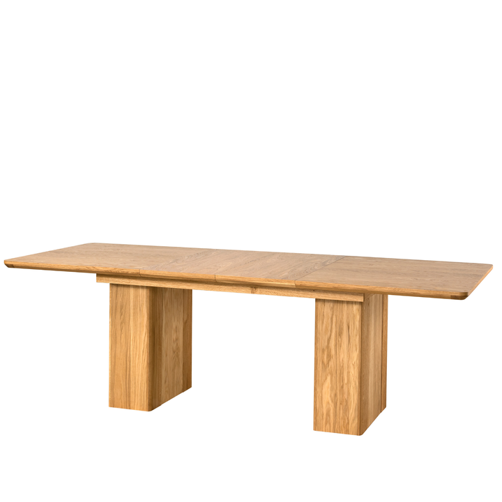 Mesa de comedor de roble miel LONDRES 40, 160-240×90×76 cm | VESKOR