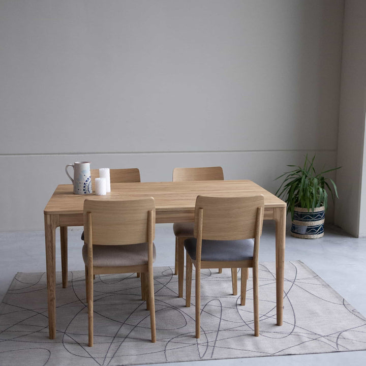 Mesa de jantar extensível em carvalho maciço BERGAMO | NordicStory