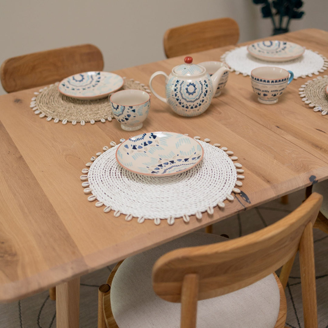 Mesa de jantar extensível em madeira maciça SWEDEN | NordicStory