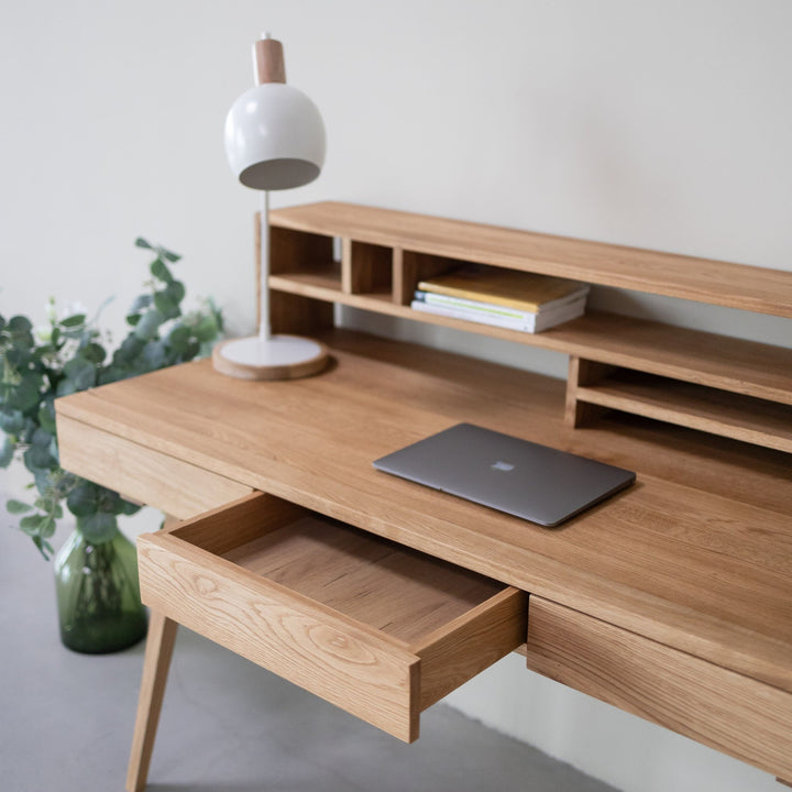 Bureau en chêne massif MALMO 2 | NordicStory