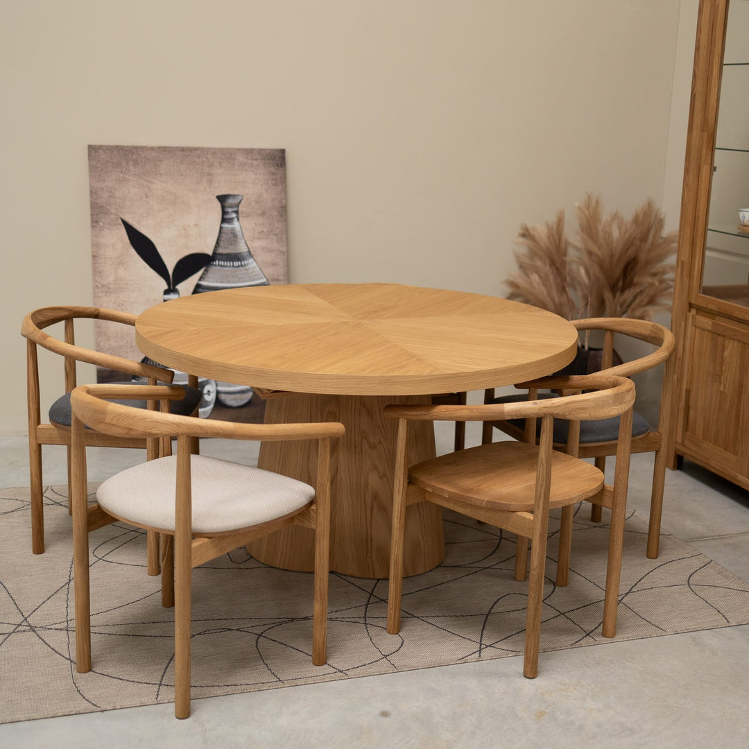 Pack de 2 o 4 Sillas de Madera Maciza de Roble Lea | VESKOR