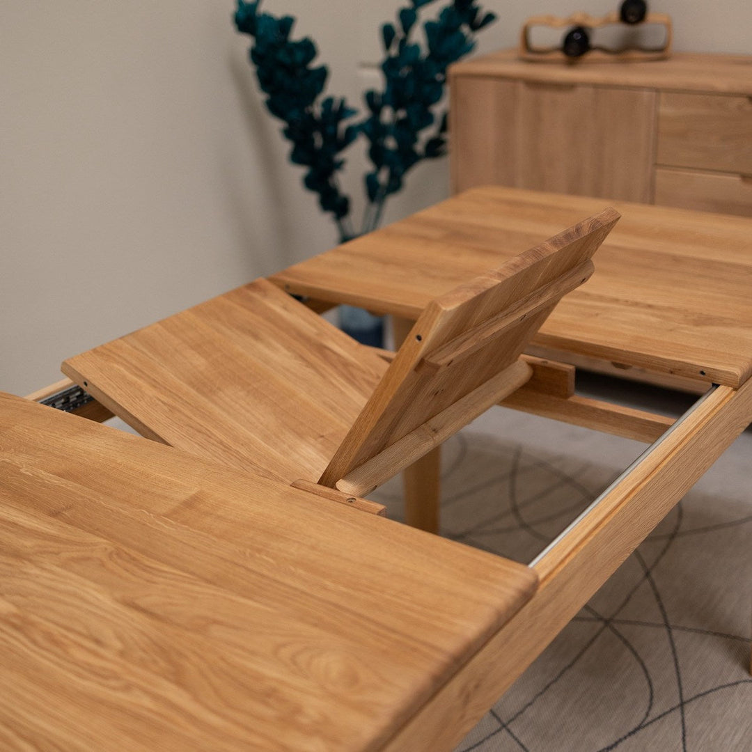 Table de salle à manger à rallonges en chêne massif KODAMA | NordicStory