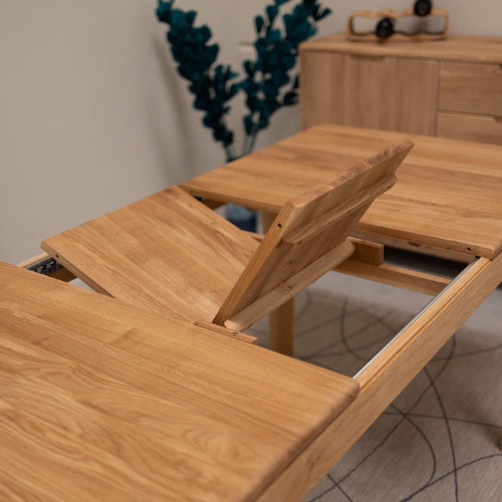 Table de salle à manger à rallonges en chêne massif KODAMA | NordicStory