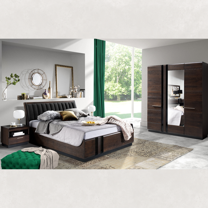 Mesita de noche de roble PORTI 79, 50x45x42 cm. | VESKOR