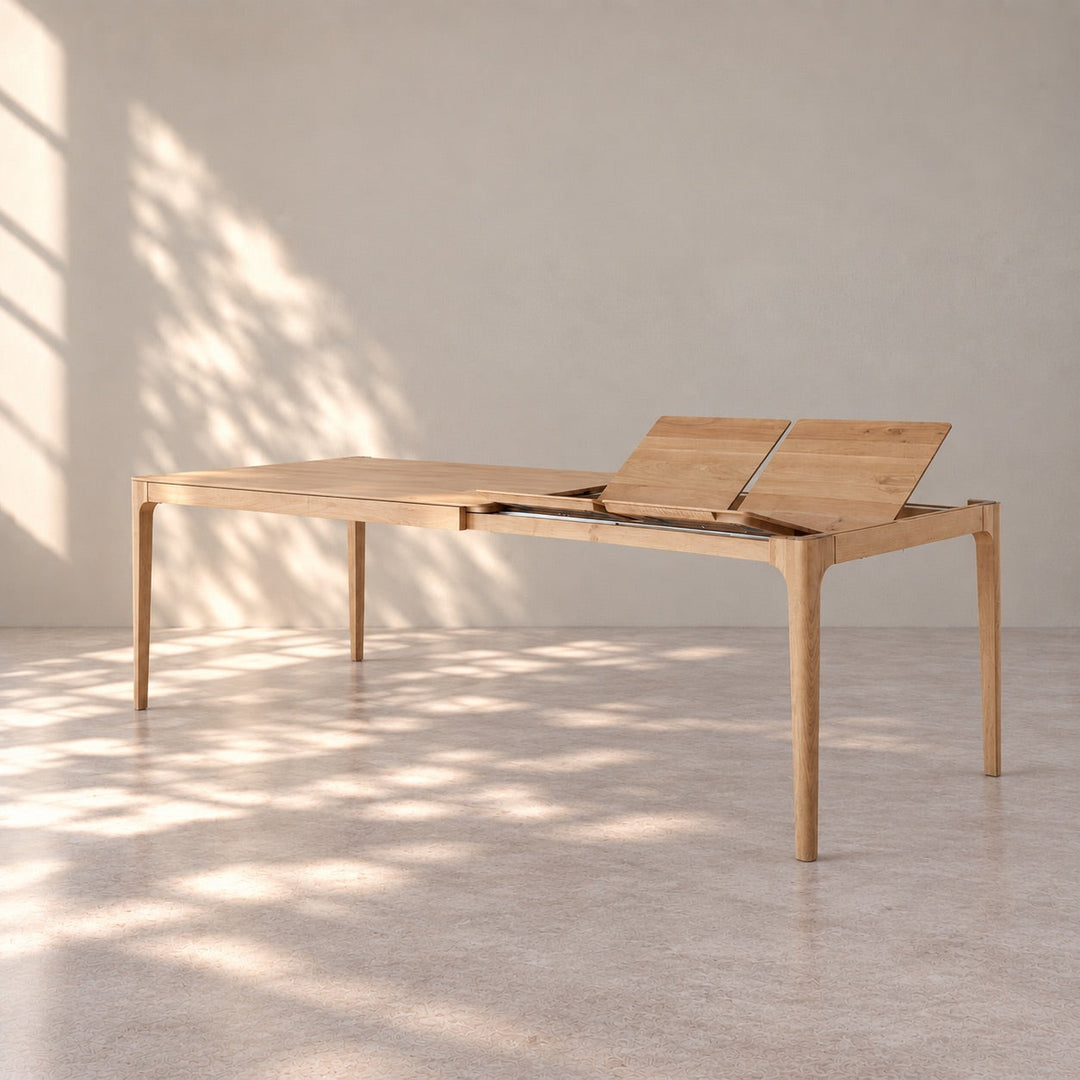 Table de salle à manger à rallonges en chêne massif CREATIV | VESKOR