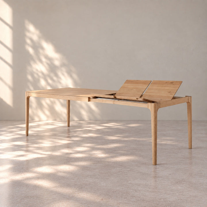 Table de salle à manger à rallonges en chêne massif CREATIV | VESKOR