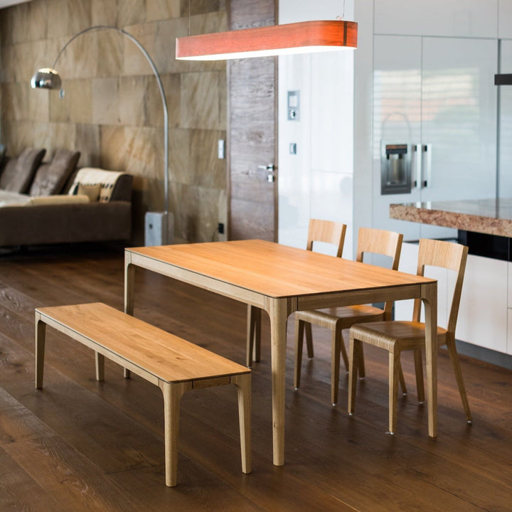 Mesa de jantar extensível em madeira maciça CREATIV | VESKOR