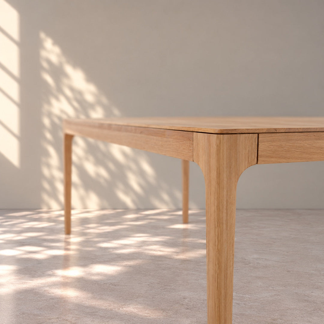 Table de salle à manger à rallonges en chêne massif CREATIV | VESKOR