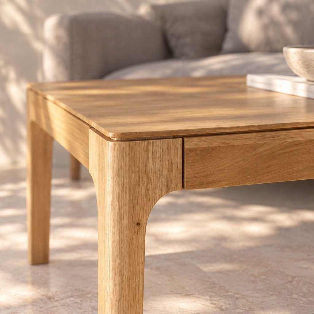 Mesa de centro madera maciza de roble CREATIV | VESKOR