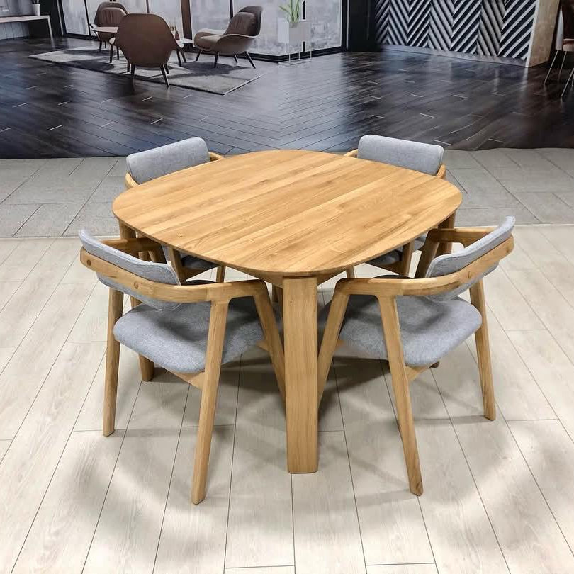 Tavolo da pranzo rotondo allungabile in rovere massiccio Victoria | NordicStory