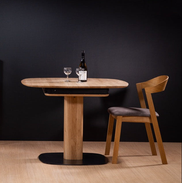 Table de salle à manger fixe en bois massif LUNA | VESKOR