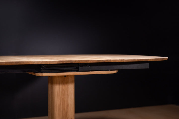 Mesa de comedor fija madera maciza LUNA | KARPIS