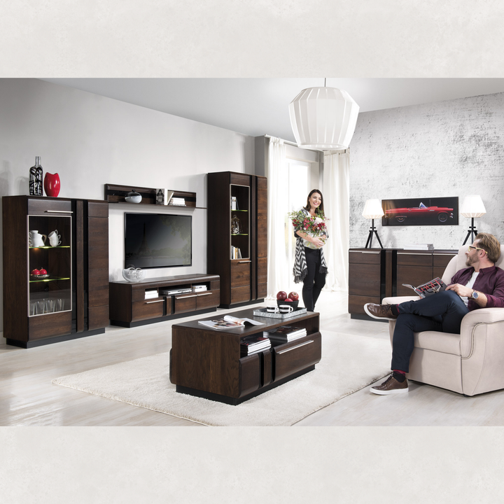 Estante de roble PORTI 35, 160x23x25 cm. | VESKOR