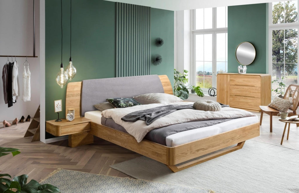 VESKOR  Dormitorio roble macizo de la colección Alina mueble nórdico moderno