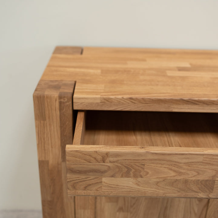 Aparador de madera maciza roble BALDER, 160x44x82 cm. | VESKOR
