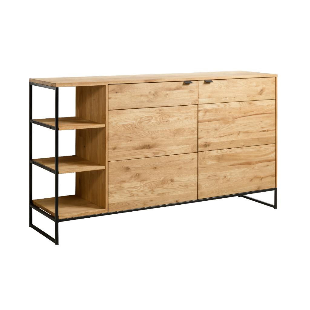 VESKOR Comoda Dania 2 mueble nórdico moderno madera maciza roble