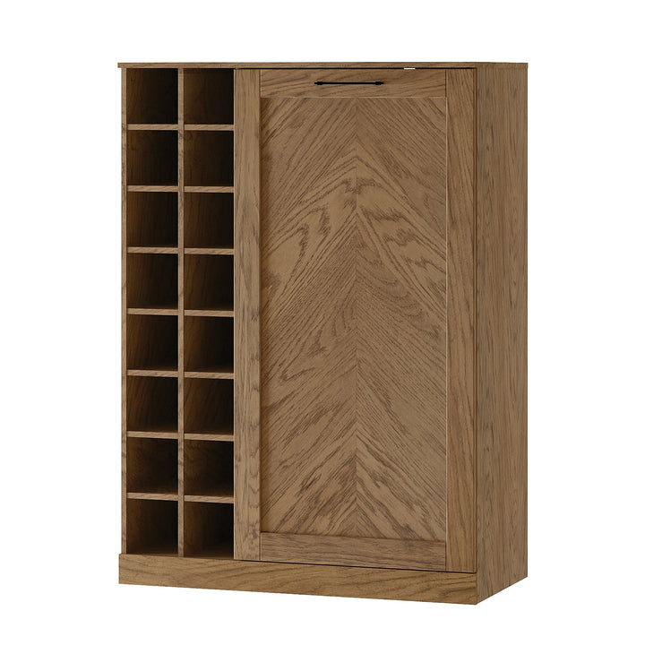 Mueble bar de roble rústico aceitado COZY 15, 100×140×50 cm | VESKOR