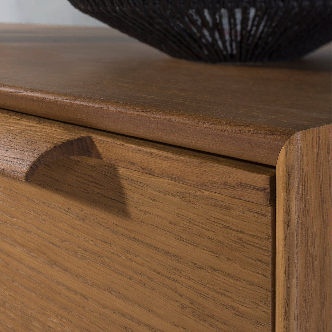 Cómoda de roble rústico LEO 12, 105×49,5×100,7 cm | VESKOR