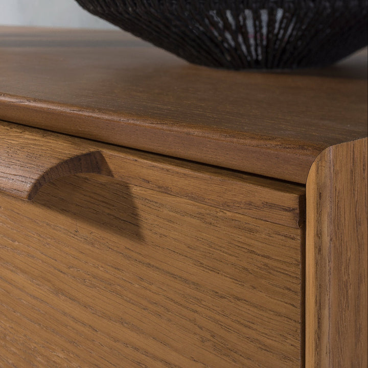 Cómoda de roble rústico LEO 12, 105×49,5×100,7 cm | VESKOR