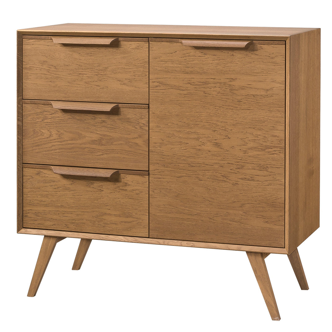 Cómoda de roble rústico LEO 12, 105×49,5×100,7 cm | VESKOR