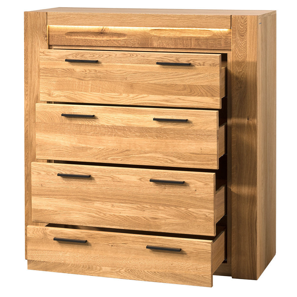 Cómoda madera de roble miel VELVET 75, 105x42x110 cm. | VESKOR