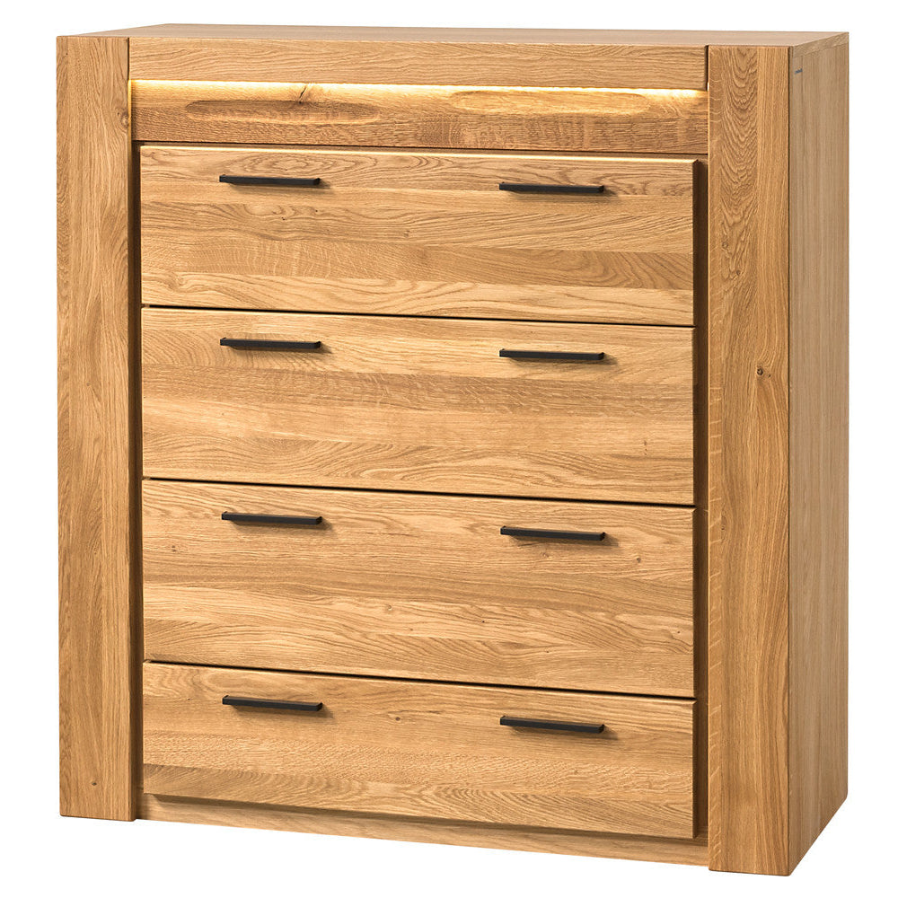 Cómoda madera de roble miel VELVET 75, 105x42x110 cm. | VESKOR