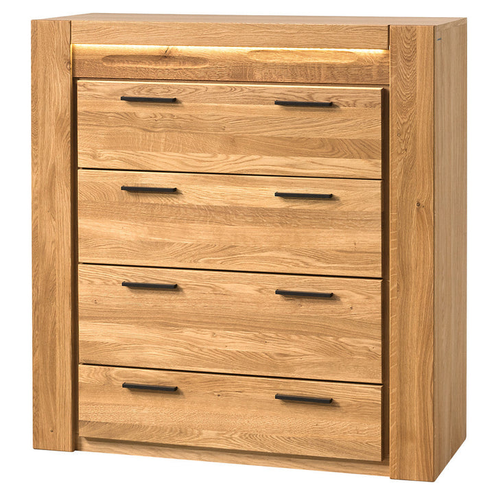Cómoda madera de roble miel VELVET 75, 105x42x110 cm. | VESKOR
