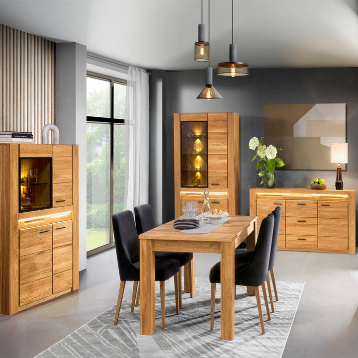 Cómoda madera de roble miel VELVET 75, 105x42x110 cm. | VESKOR