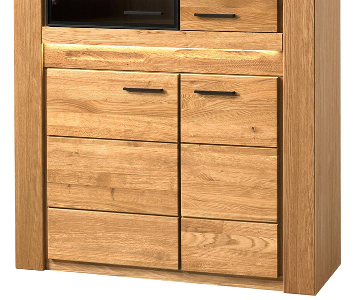 Vitrina madera de roble VELVET 12, 110x42x200 cm. | VESKOR