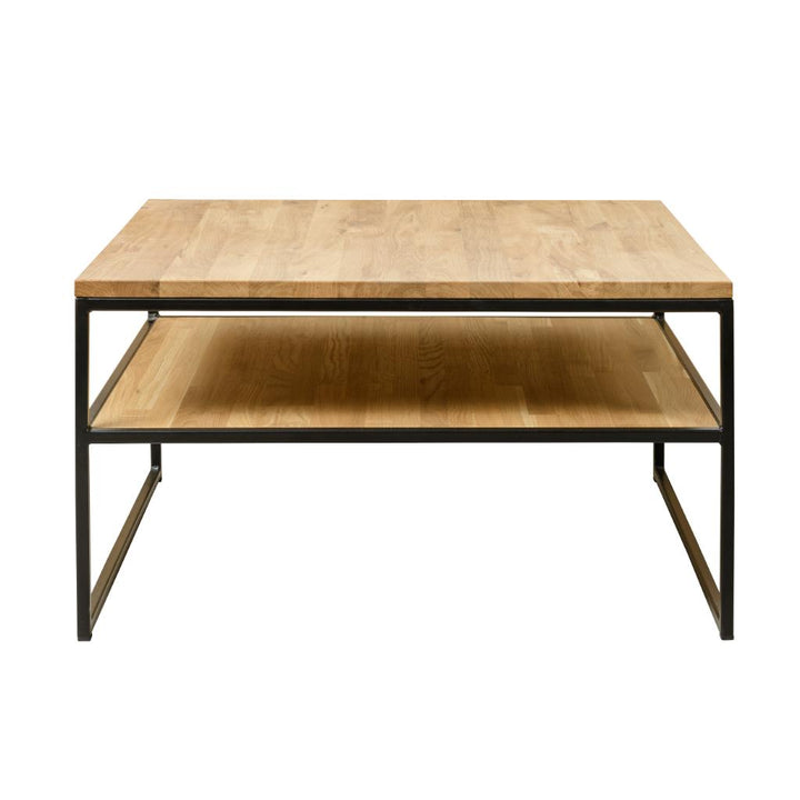 VESKOR mesa de centro madera maciza roble mueble nórdico moderno