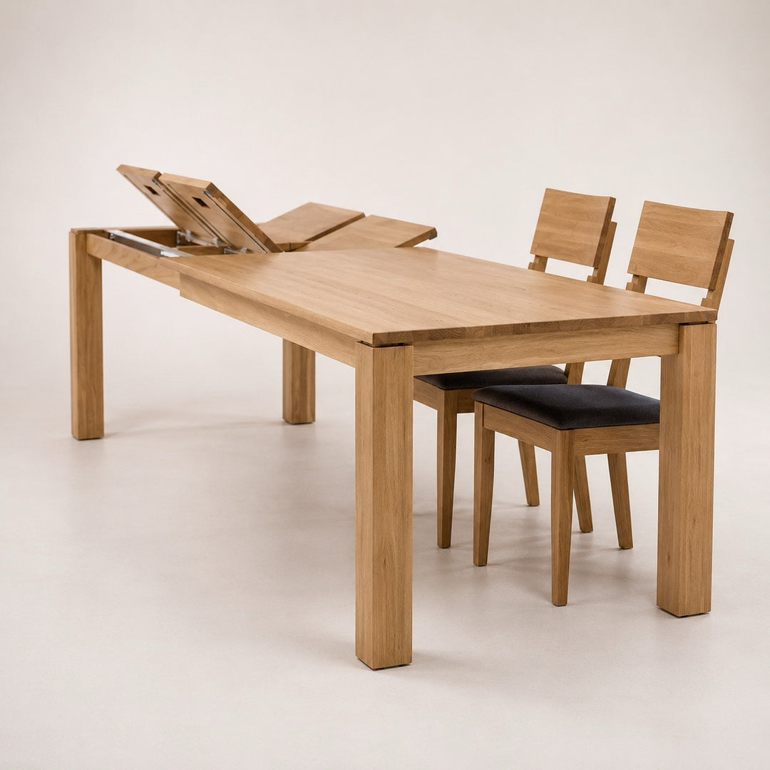 Mesa de comedor extensible madera maciza LUX 2020 | VESKOR