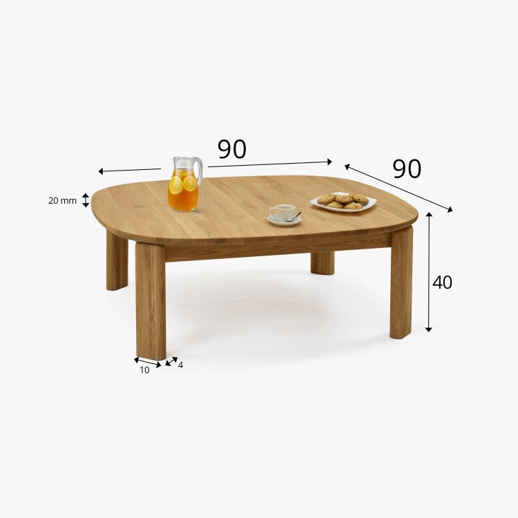 Mesa de centro madera maciza roble Victoria | VESKOR
