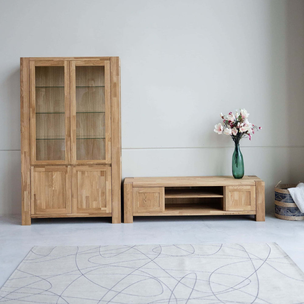 VESKOR Mueble de TV madera maciza roble BALDER Mobel.Store